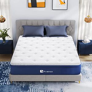 Avenco Matelas 100x200, Épaisseur 18 cm, Matelas à Ressorts Ensachés,Matelas en Mousse de Fibre de Bambou, Haute Résilience, Ultra Respirant, Certifié Eco-Tex - Publicité