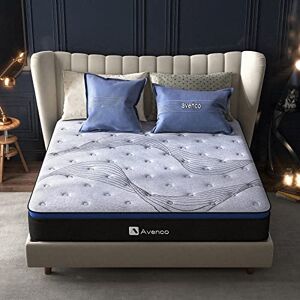 Avenco Matelas 80x190, Épaisseur 18 cm, Matelas Ressorts Ensachés Indépendant, 3 Zones de Confort, Mousse de Fibre de Bambou, Respirable, Parfait Soutien, Matelas de Lit d'Adulte et d'enfant - Publicité