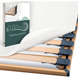 Beautissu Lot de 2 Protege Matelas BeauTect – Isolateur sommier à Lattes Picots Souples sous-Matelas Lavable Aleze Protege Matelas Blanc 90x200cm - Publicité