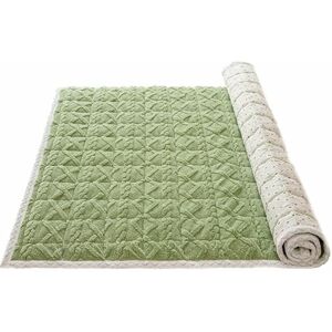 MUZIZY Tapis de Couchage pour invités et Aventures en Camping, Matelas Tatami Japonais Pliable et épais, 180x200 cm(Green,120 * 200cm) - Publicité