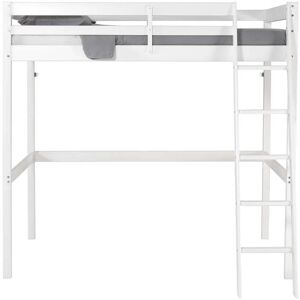 Conforama Lit mezzanine 140x190 cm ANDY coloris blanc