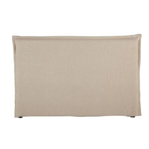 Maisons du Monde Housse de tête de lit 180 en lin lavé beige Beige 197x122x8cm