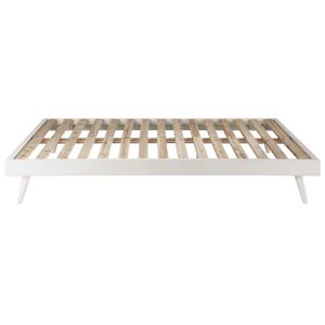 Maisons du Monde Lit banquette style scandinave 140x190 en pin blanc - Publicité