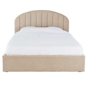 Maisons du Monde Lit coffre beige 140x200 avec sommier à lattes Beige 152x123x213cm