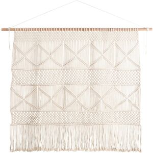 Maisons du Monde Tête de lit macramé en coton et corde Blanc 180x186x3cm