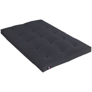 Idliterie Matelas futon cotongris Anthracite 140x190