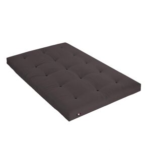 Idliterie Matelas futon coton chocolat 160x200