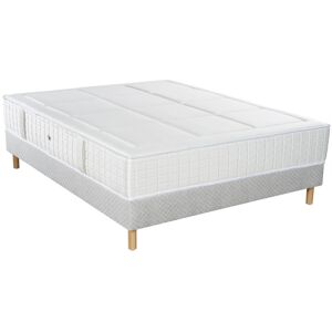 Essenzia Ensemble Matelas à ressorts Sommier Tradition 180x200 cm Blanc 200x30x180cm