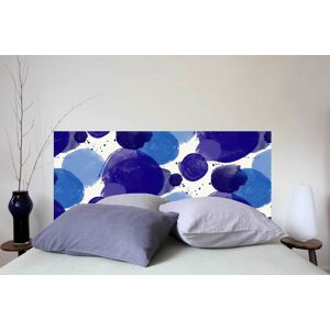 Mademoiselle Tiss Tête de lit sans support en bois 160*70 cm Bleu 160x70cm