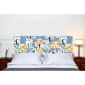 Mademoiselle Tiss Tête de lit sans support en bois 160*70 cm Multicolore 160x70cm