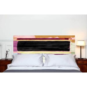 Mademoiselle Tiss Tête de lit sans support en bois 160*70 cm Noir 160x70cm
