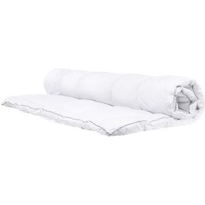 Beliani Surmatelas en coton ciré blanc 200x160cm - Publicité