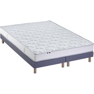 Idliterie Ensemble matelas mousse sommier bleu 160x200 - Publicité