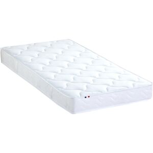 Idliterie Matelas 100% latex 3 zones alvéloé et respirant 90x190 Blanc 190x15x90cm