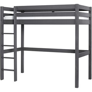 ID Kids Lit mezzanine bois massif anthracite 90x190 cm