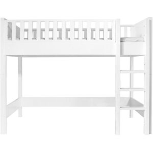 Bopita Lit mezzanine 90x200 echelle droite blanc