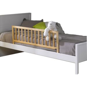 ID Kids Barrière de lit enfant bois massif bois Marron 120x40x2cm