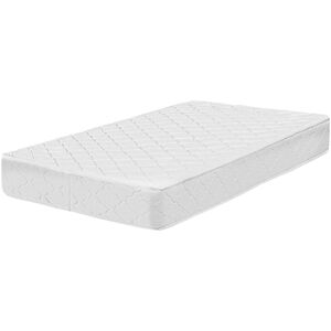 Beliani Matelas en mousse blanc 80x200 Blanc 200x20x80cm