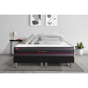 Somness Pack matelas 160x200 double sommiers oreiller couette