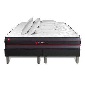 Somness Pack matelas 180x200 double sommiers oreiller couette