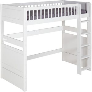 ID Kids Pack lit mezzanine avec matelas bois massif blanc 90x190 cm - Publicité