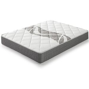 HOMN Matelas à mémoire de forme 140x190 cm, 22 cm de épaisseur Blanc 140x22x190cm