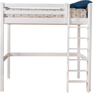 ID Kids Lit mezzanine 2 places bois massif blanc 120x190 cm