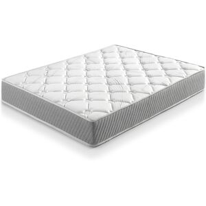 HOMN Matelas de ressorts ensaches 160x200 cm, 22 cm epaisseur Blanc 160x22x200cm