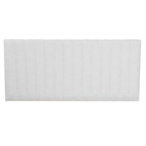 Homifab Tête de lit matelassé en tissu gris clair 140 cm