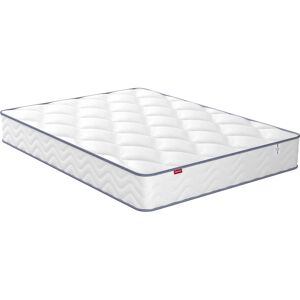 Merinos Matelas ressorts ensaches et mousse memoire, 140x190 23 cm Blanc 190x23x140cm