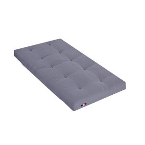 Terre de Nuit Matelas futon coton traditionnel, 13cm gris 90x200