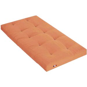 Terre de Nuit Matelas futon coton traditionnel, 13cm orange 90x200