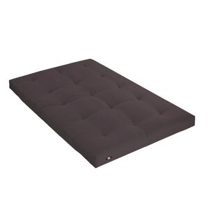 Terre de Nuit Matelas futon coton traditionnel, 13cm marron 140x190 Marron 190x13x140cm