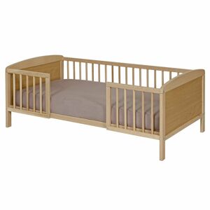 ID Kids Lit enfant avec barrieres bois massif 70x140 cm