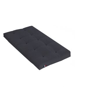 Idliterie Matelas futon Coton Gris Anthracite 90x190 Gris 190x15x90cm