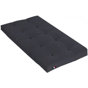 Idliterie Matelas futon Coton Gris Anthracite 90x190