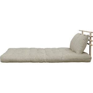 Karup Design Tete de lit en pin massif avec futon lin 140x200