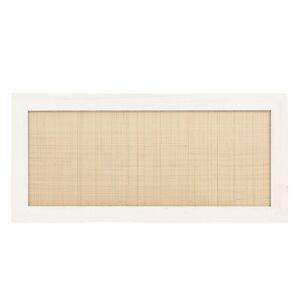 Hannun Tete de lit en bois d'epicea de couleur blanc pour lit 160 cm