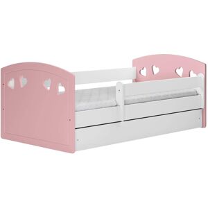 Kocot Kids Lit Enfant a barriere 140x80 cm avec tiroir - matelas non inclus