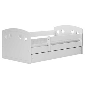 Kocot Kids Lit Enfant a barriere 140x80 cm avec tiroir - matelas non inclus