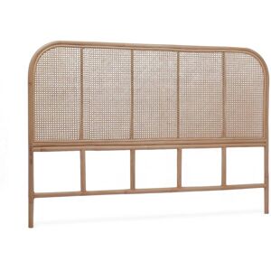 sweeek Tête de lit en rotin naturel et cannage Marron 160x110x3cm