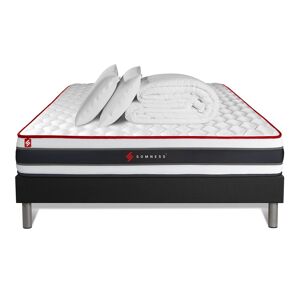 Somness Pack matelas sommier 160x200 oreiller couette