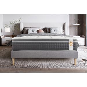 Litier Deluxe Matelas 180x200 Ressorts et mémoire de forme - Equilibré