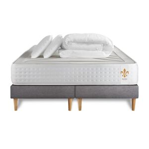 Litier Deluxe Pack matelas sommier 200x200 oreiller couette