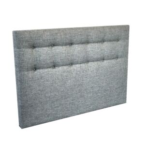 Nuit Celeste Tete de lit capitonnee - Gris souris, - 160 x 115 cm