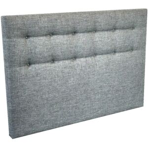 Nuit Celeste Tete de lit capitonnee - Gris souris, - 180 x 115 cm