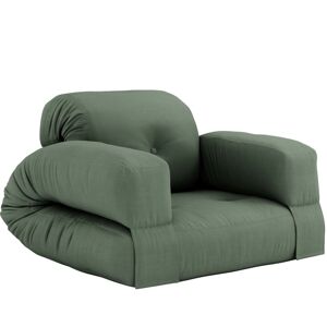 Karup Design Matelas 90x200 et fauteuil en futon kaki 2 en 1