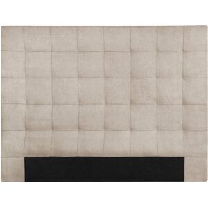 Terre de Nuit Tête de lit déco capitonnée beige 160 cm - Publicité