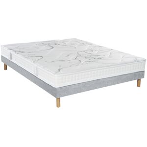 Essenzia Ensemble Matelas Sommier Tradition Graphic et Pieds 130x190 - Publicité