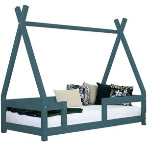 Benlemi Lit cabane enfant NAKANA 80 x 160 vert pétrole